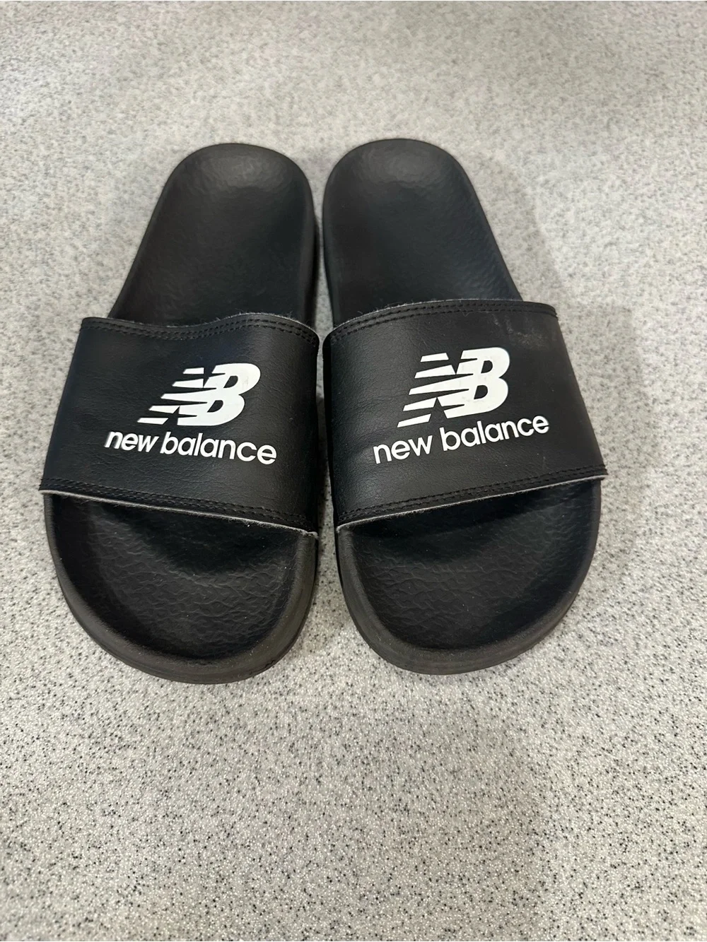 New Balance Kids' Black Slide Sandals size 6